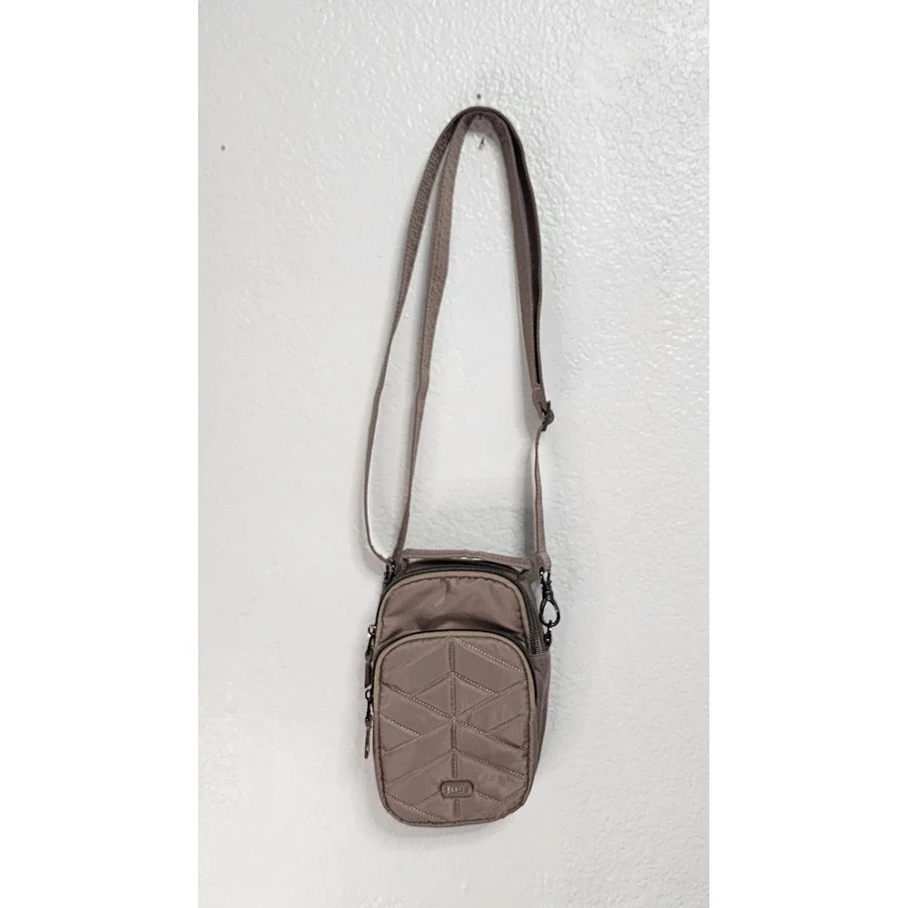 Lug Skeeter Crossbody Bag Womens Small Taupe Excellent